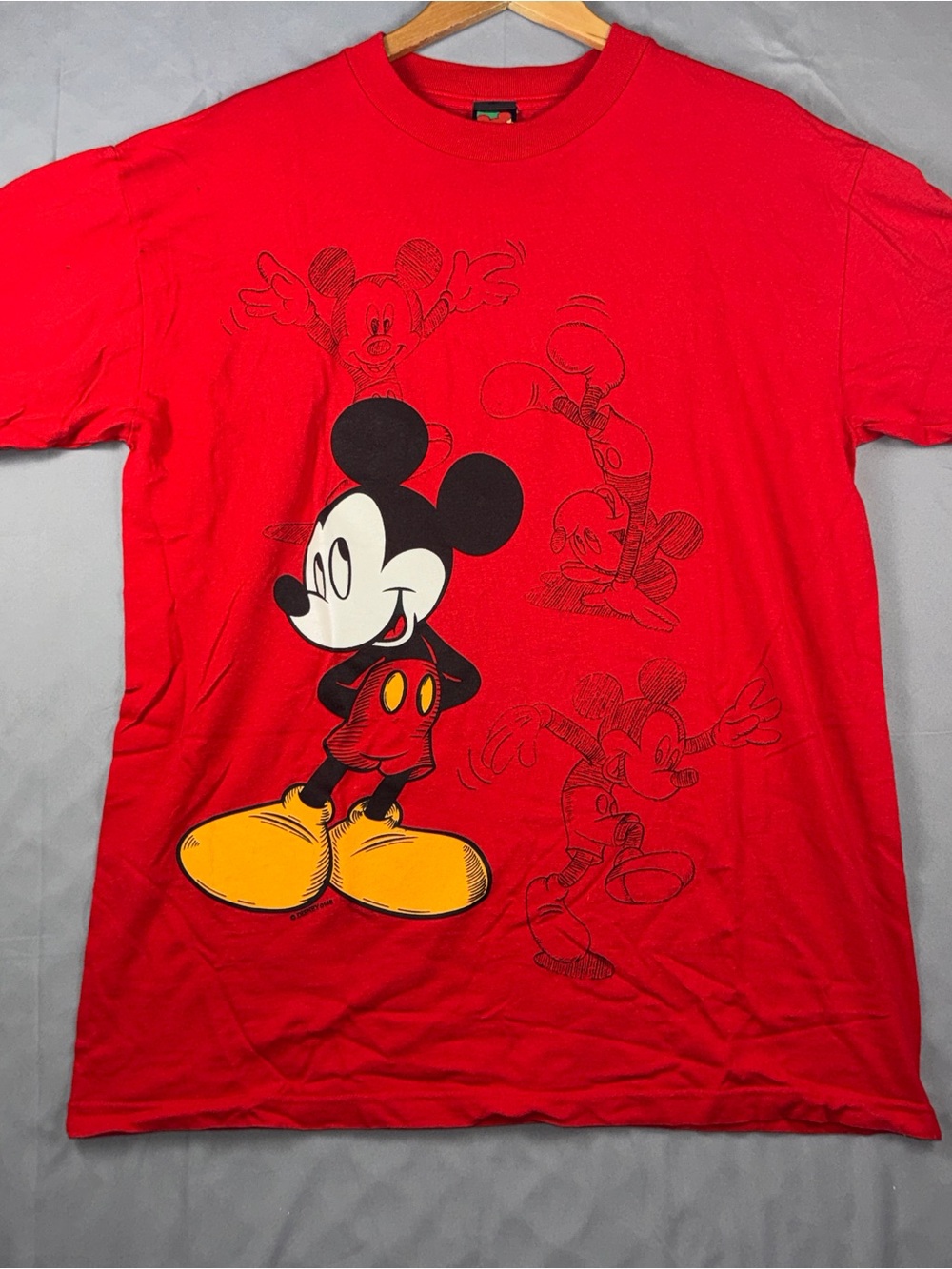 Vintage Mickey Unlimited Shirt Mens XL Red Mickey Mouse 90s Graphic Tee